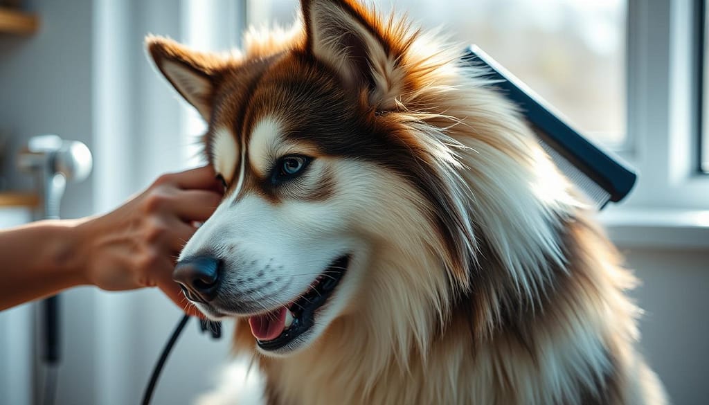 cura del pelo Siberian Husky