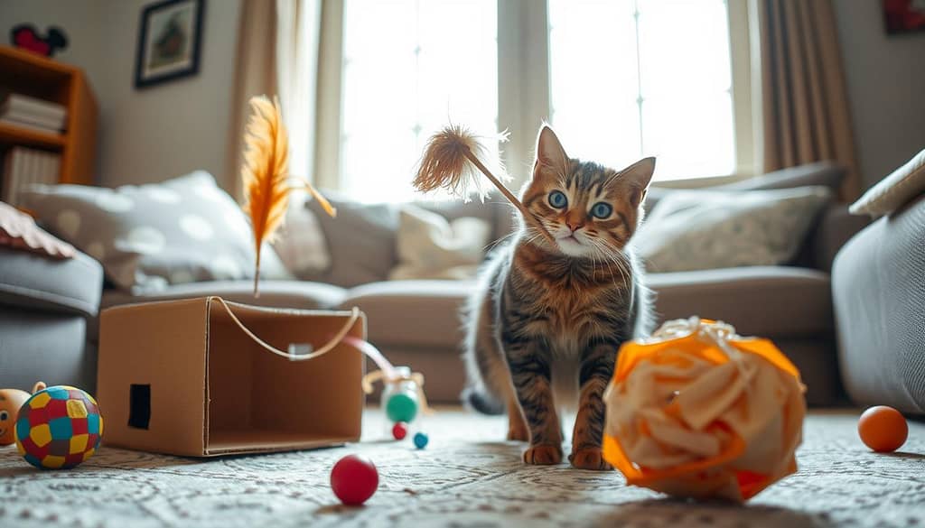 giochi interattivi per gatti homemade