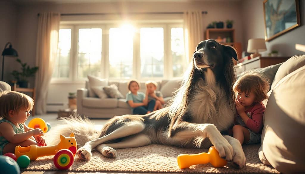 Borzoi cane da famiglia