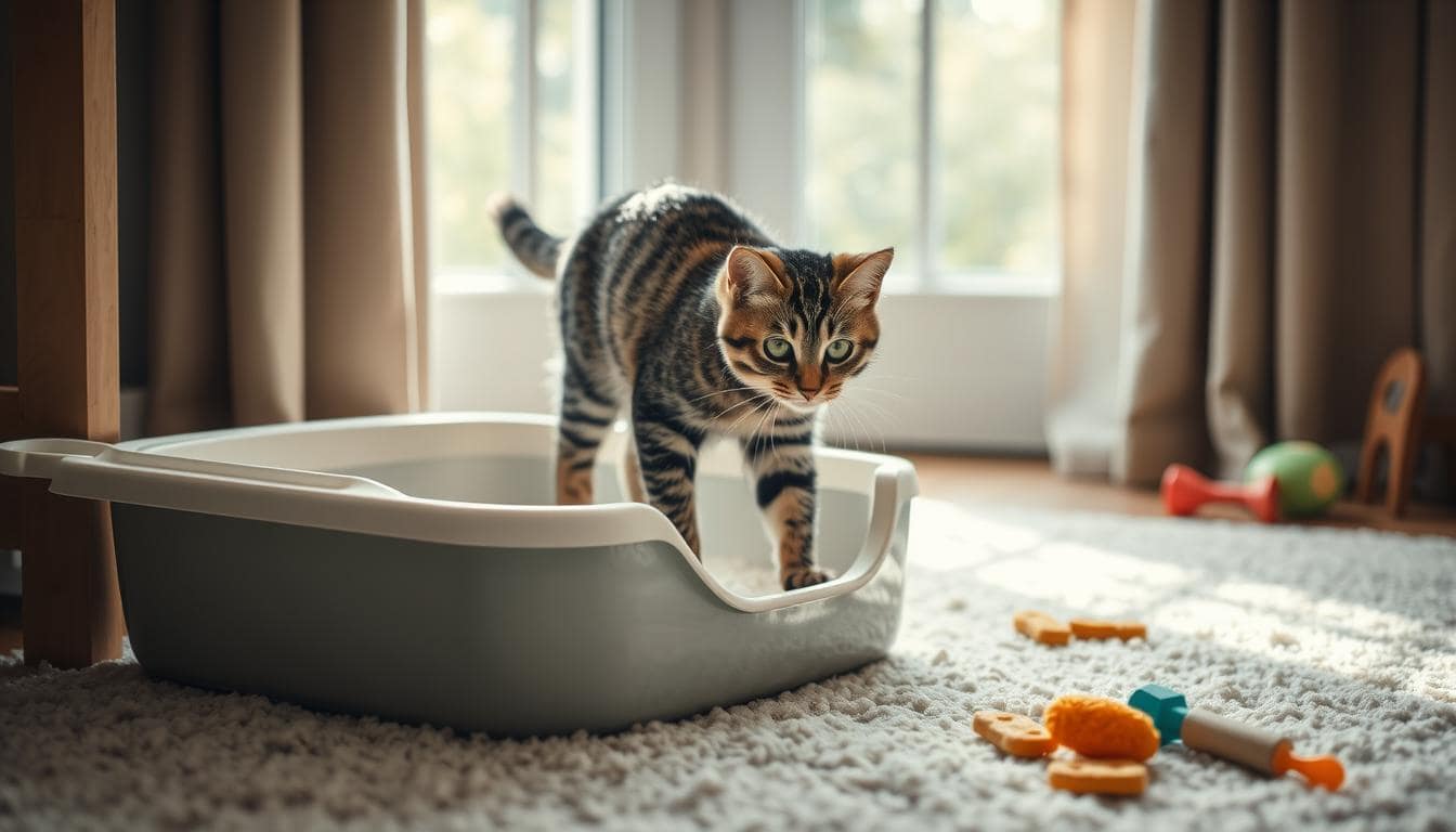 addestramento gatto per la lettiera