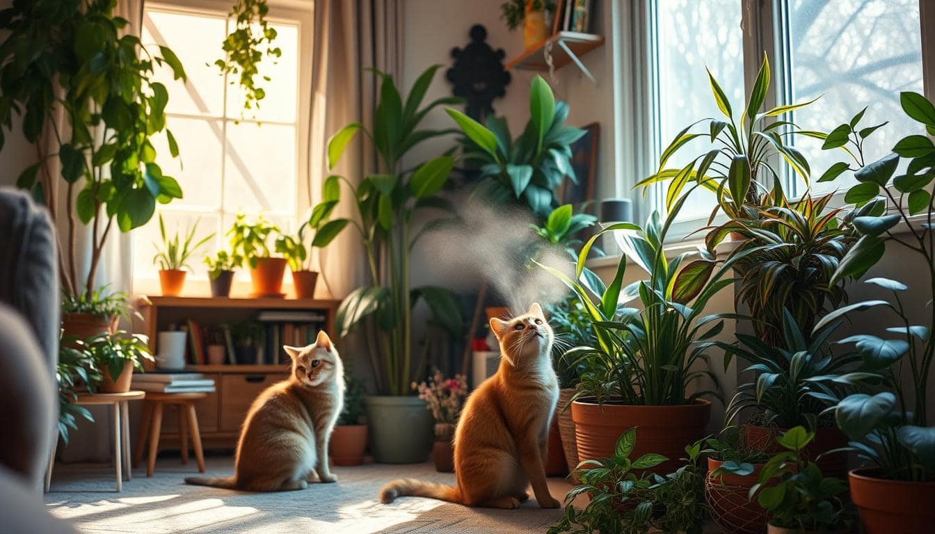 evitare gatto mangi piante casa