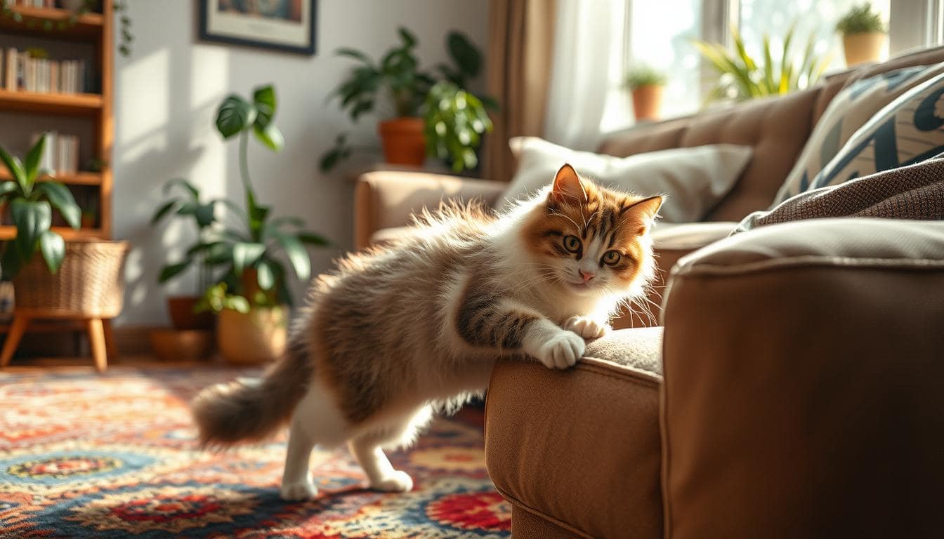 Gatto graffia mobili