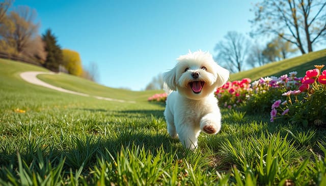 passeggiate Bichon Frisé passeggiate Bichon Frisé