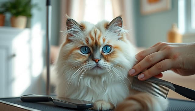 toelettatura del gatto Himalayano toelettatura del gatto Himalayano