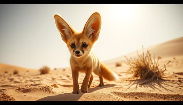fennec volpe del deserto fennec volpe del deserto
